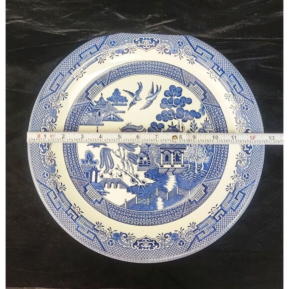 Vintage Blue Willow Serving Platter - Picture 5 of 6